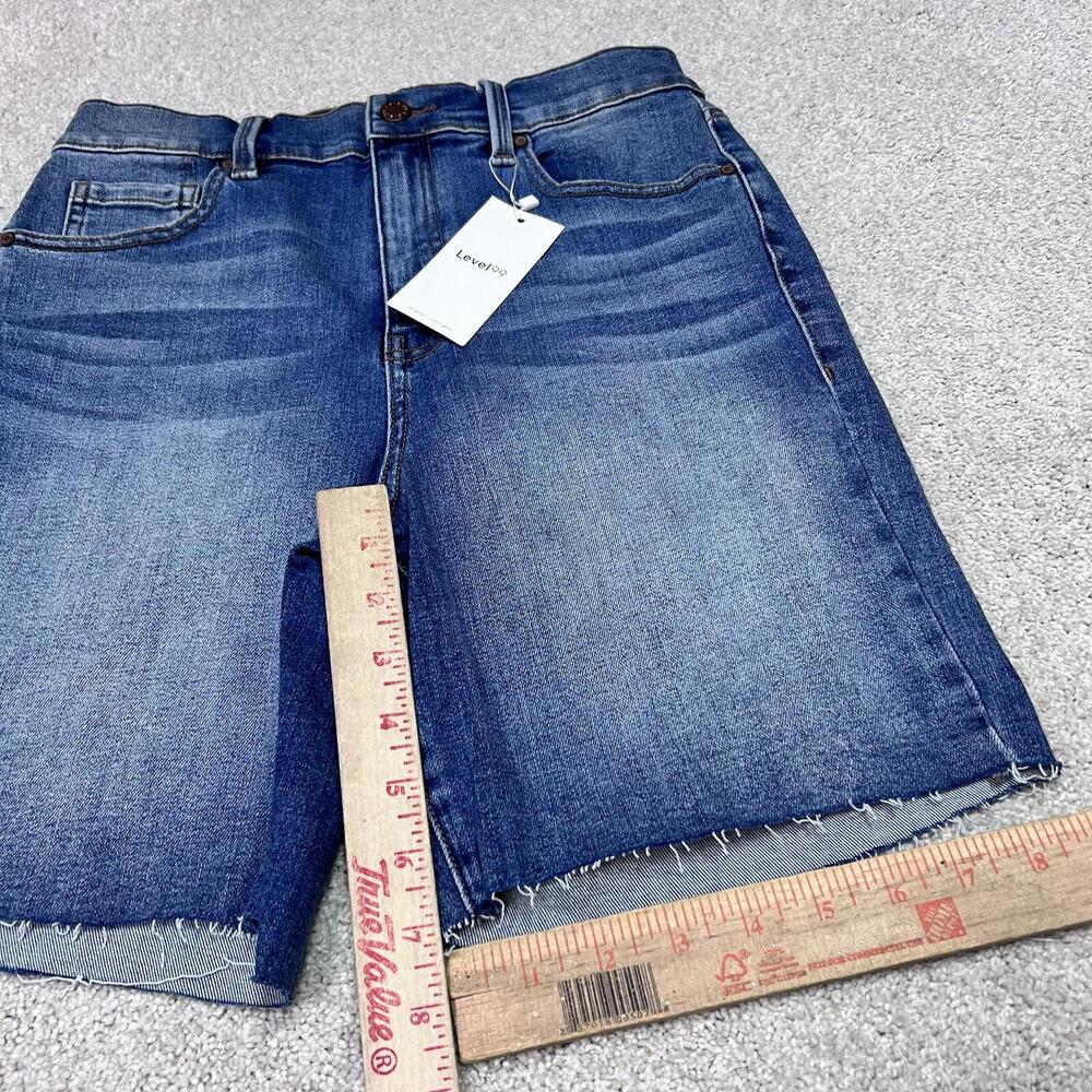 Level99 Shorts Women’s Blue Denim Pockets Size 28 NWT - Picture 3 of 11